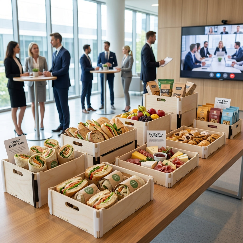 Catering corporativo con cajas Sincla