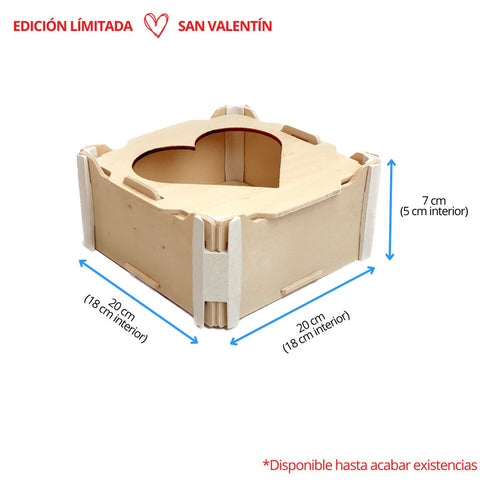 caja SAN VALENTÍN: Con tapa