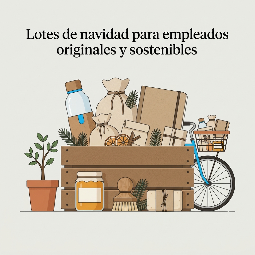 Lote de navidad para empleados en caja de madera reutilizable con botellas y productos gourmet