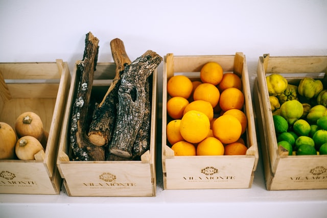 Holzkisten für Obst